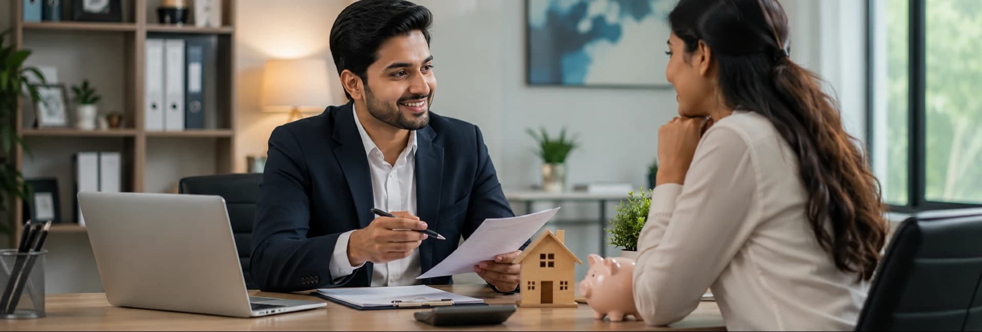 LJ Consultancy advisor consulting a client on a home loan