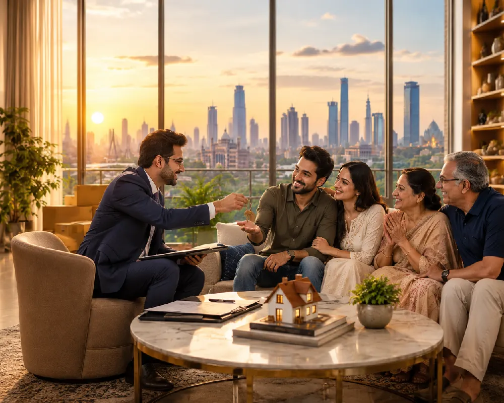Couple reviewing loan options online with LJ Consultancy's North India reach